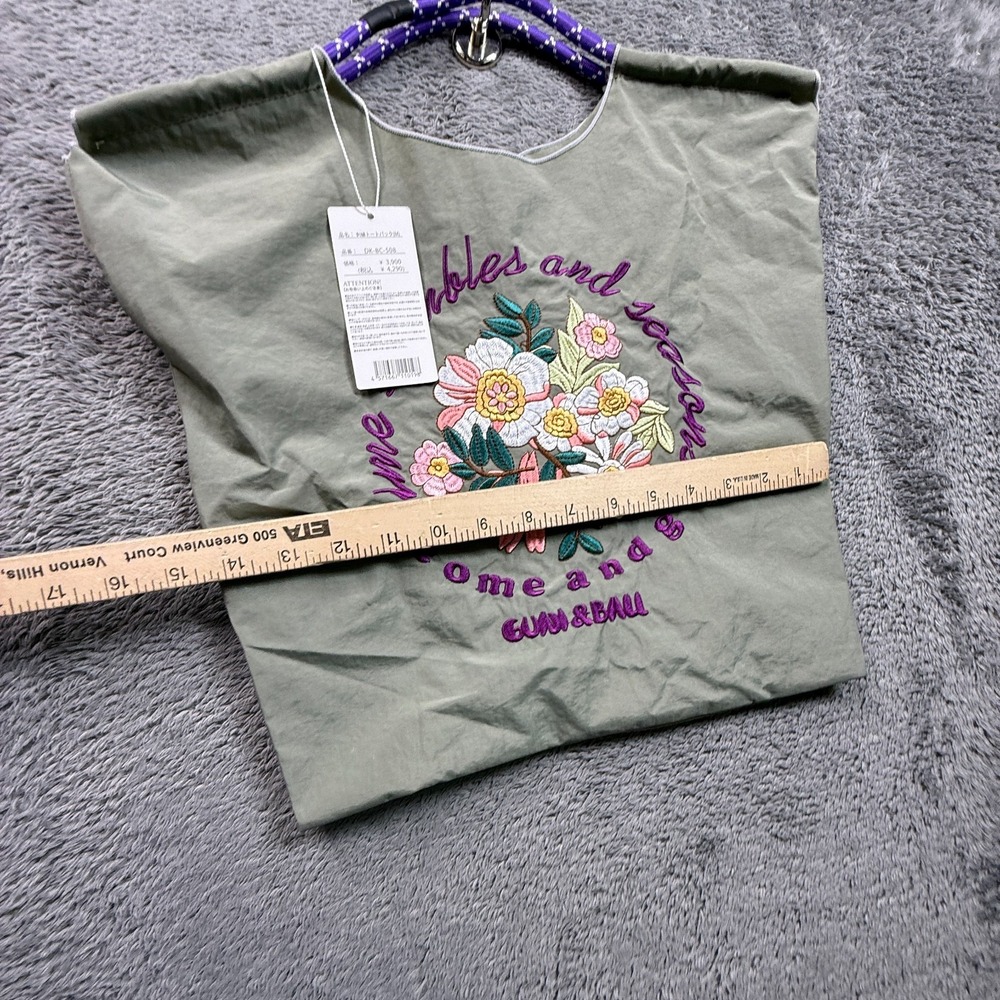 D. Kelly Authentic Japan Tote Bag NWT "Time Stumbles and Seasons Come And Go" - Picture 3 of 6